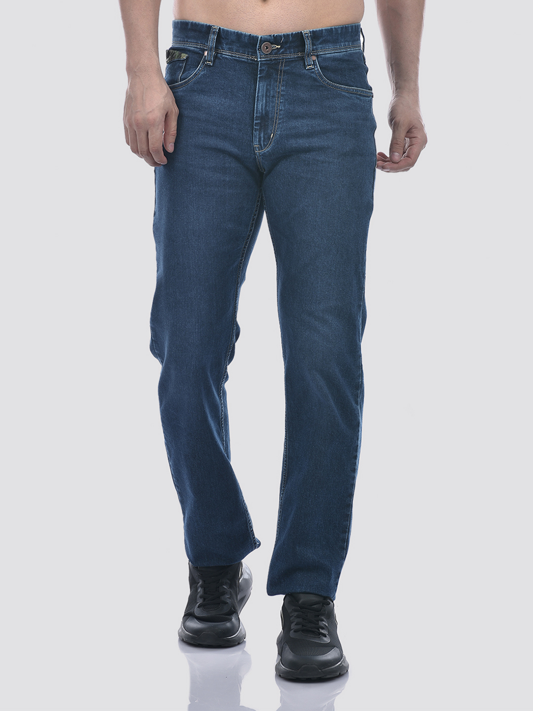 Numero Uno Men Mid Indigo Regular Fit Sustainable Jeans